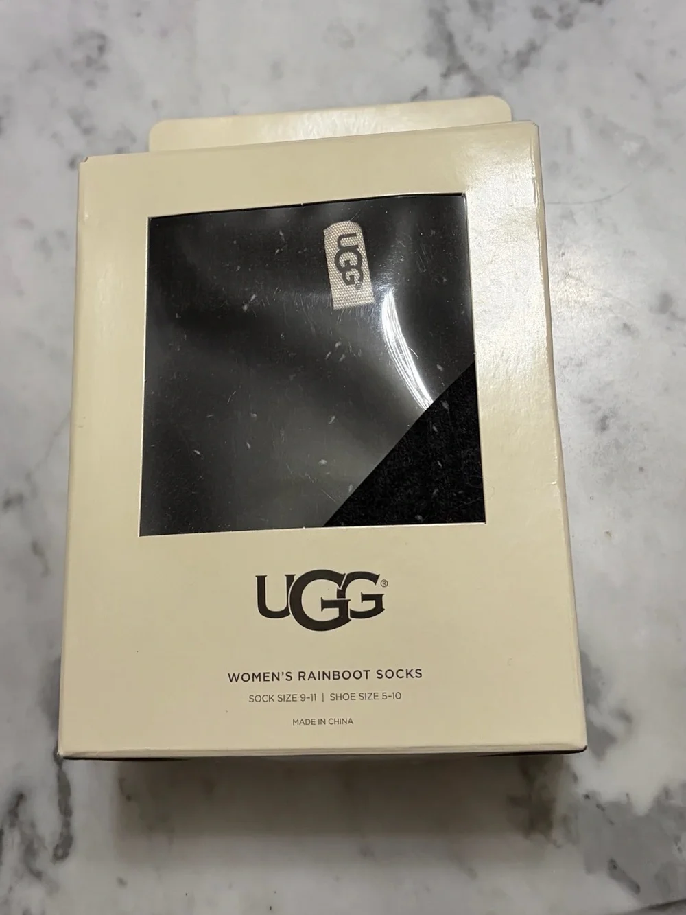 UGG NEW Knee-High Rainboot Socks in Black